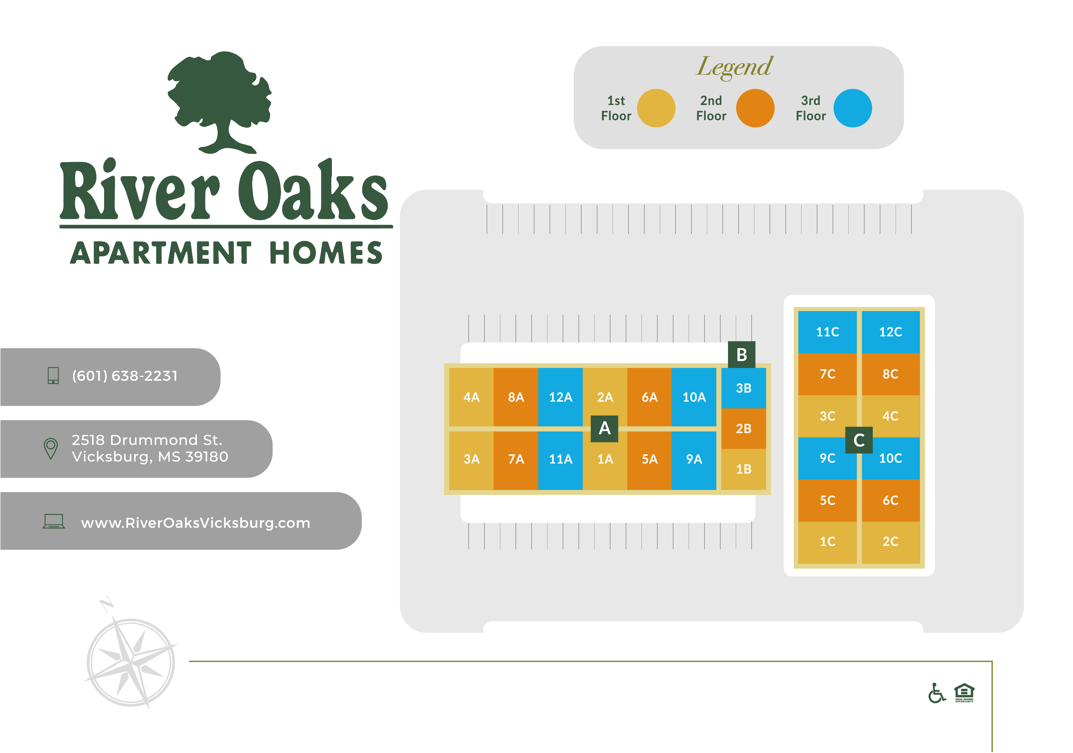 The River Oaks Community Page Sitemap Image